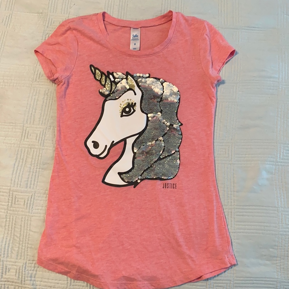 Justice shirt size 8